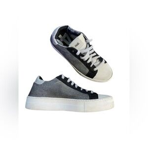P448 Thea Fujy Black & Silver You Can Surf Later Sneaker - Sz 39 (US 8.5) Italy